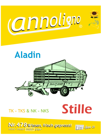 STILLE Ladewagen Typ Aladin Universal TK/TKS & NK/NKS  Bild- Ersatzteilliste & Explosionszeichnungen - annoligno 478